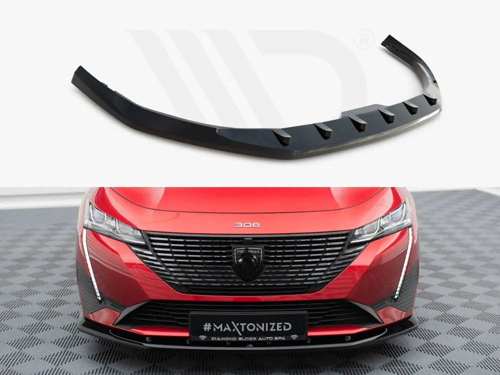 Maxton Design Front Splitter V.1 Peugeot 308 Mk3 1