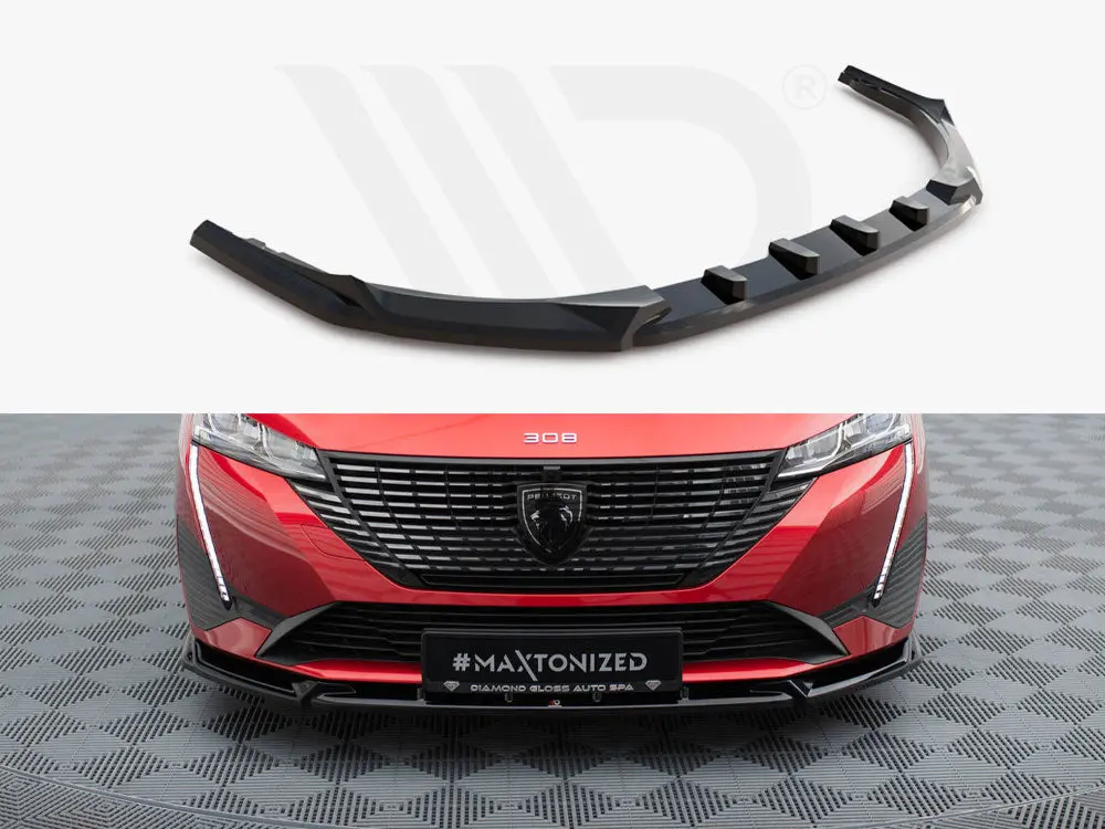 Maxton Design Front Splitter V.2 Peugeot 308 Mk3 1
