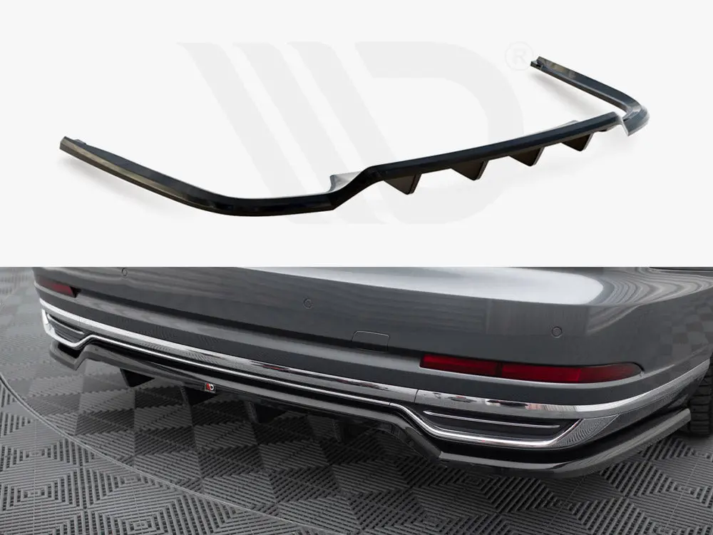 Maxton Design Central Rear Splitter (Vertical Bars) Audi A8 D5 1