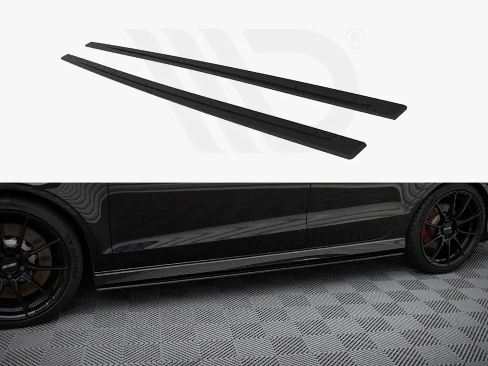 Maxton Design Street Pro Side Skirts Diffusers Audi Rs3 Sedan 8V Facelift 1
