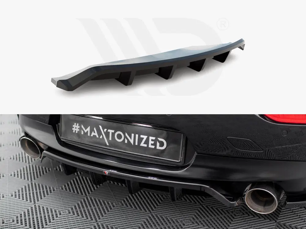 Maxton Design Central Rear Splitter (Vertical Bars) Bmw Z4 M-Pack E89 Facelift 1