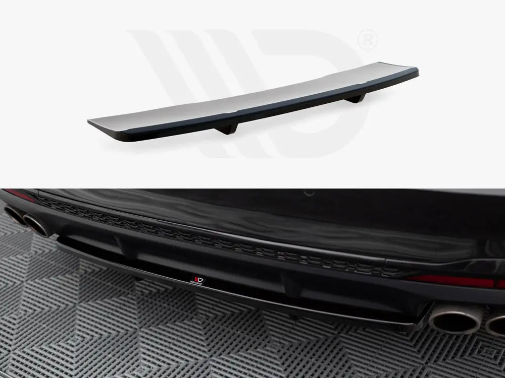 Maxton Design Central Rear Splitter (Vertical Bars) Audi S4 B9 Facelift 1