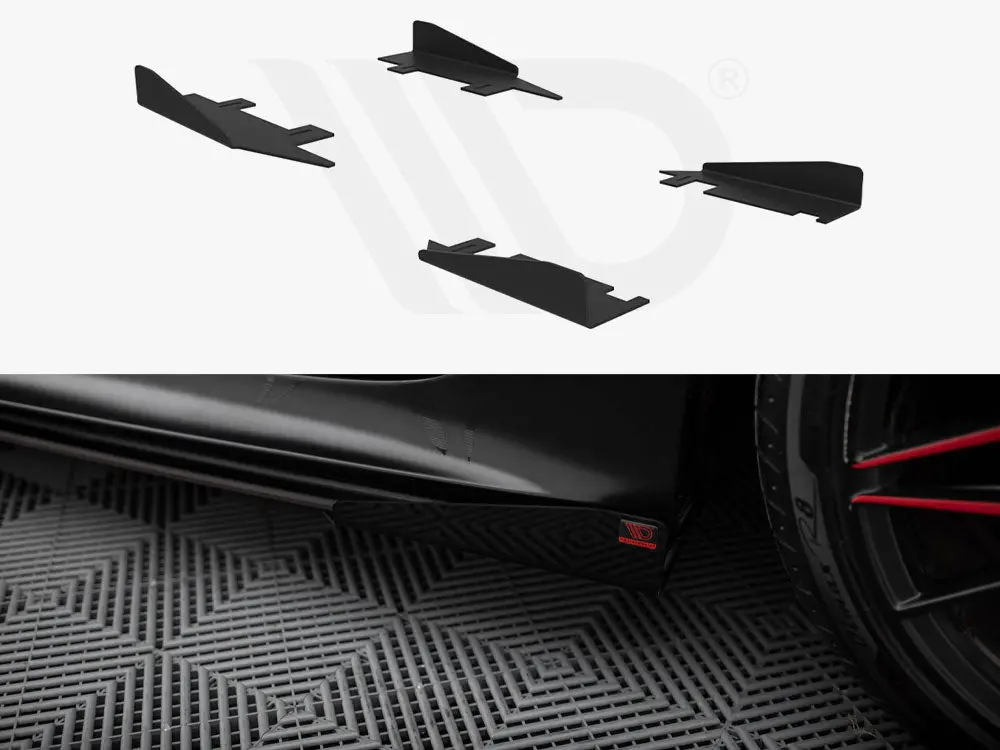 Maxton Design Street Pro Side Skirts Diffusers + Flaps Audi A7 Rs7 Look C7 1