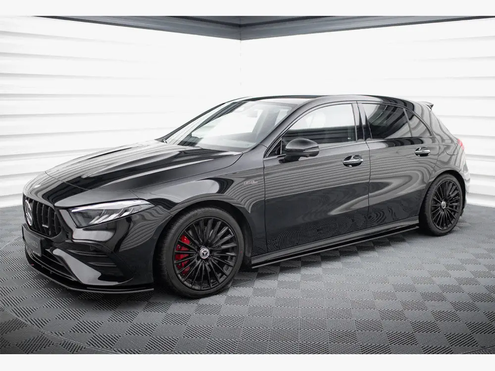 Maxton Design Street Pro Side Skirts Diffusers Mercedes-Amg A35 W177 Facelift 2