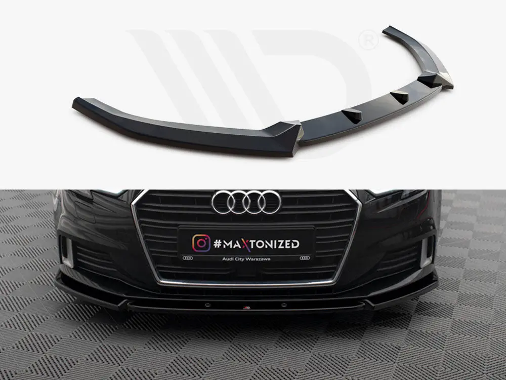 Maxton Design Front Splitter V.1 Audi A3 Sportback 8V Facelift 1