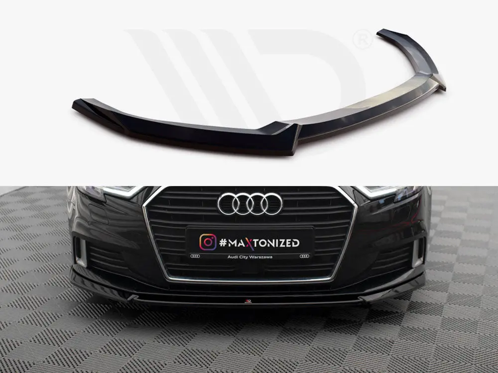Maxton Design Front Splitter V.2 Audi A3 Sportback 8V Facelift 1