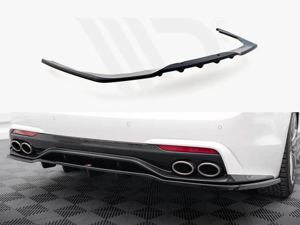 Maxton Design Central Rear Splitter (Vertical Bars) Kia Stinger Mk1 1