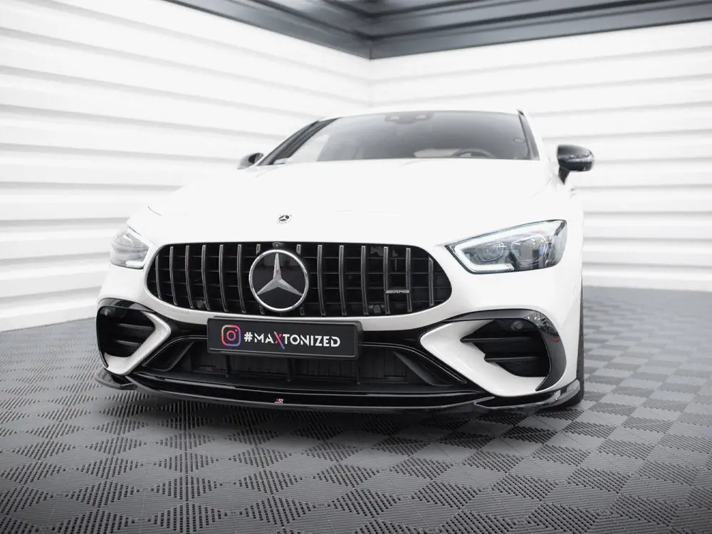 Maxton Design Front Splitter V.1 Mercedes-Amg Gt 43 4 Door Coupe V8 Styling Package 2