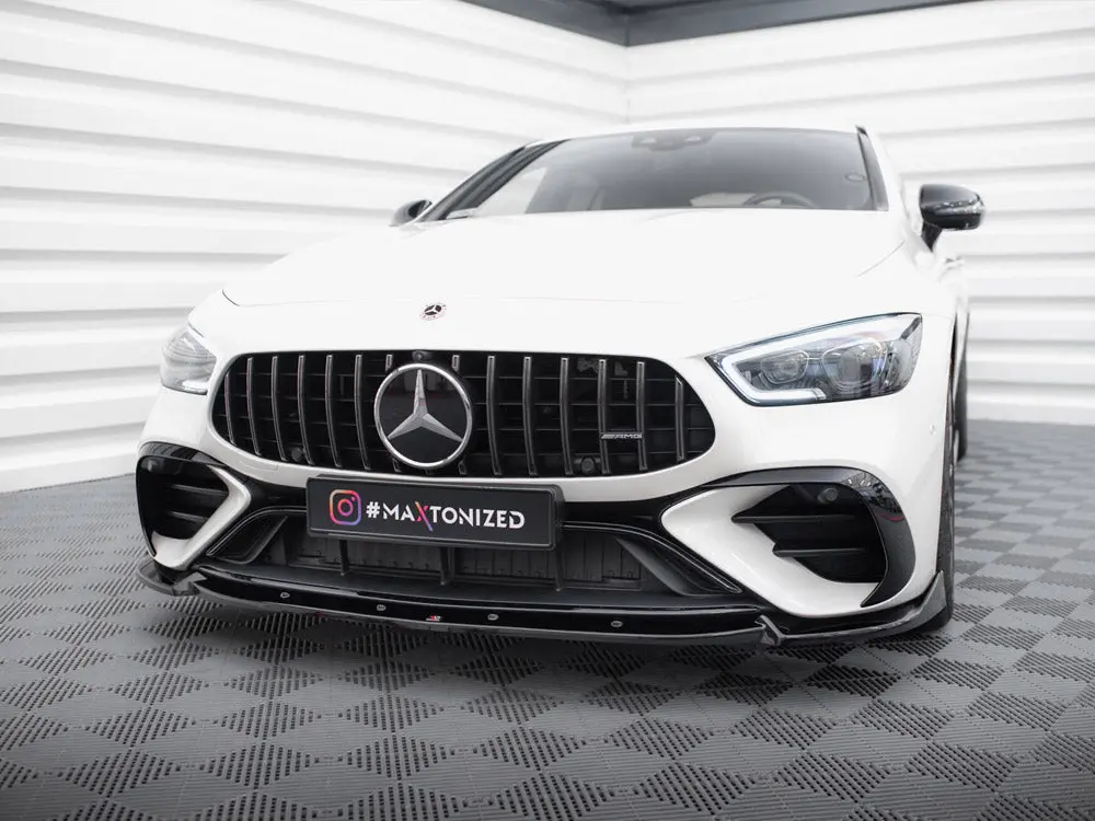 Maxton Design Front Splitter V.2 Mercedes-Amg Gt 43 4 Door Coupe V8 Styling Package 2