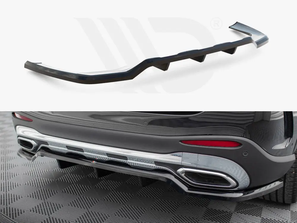 Maxton Design Central Rear Splitter (Vertical Bars) Mercedes-Benz Glc Amg-Line X254 1