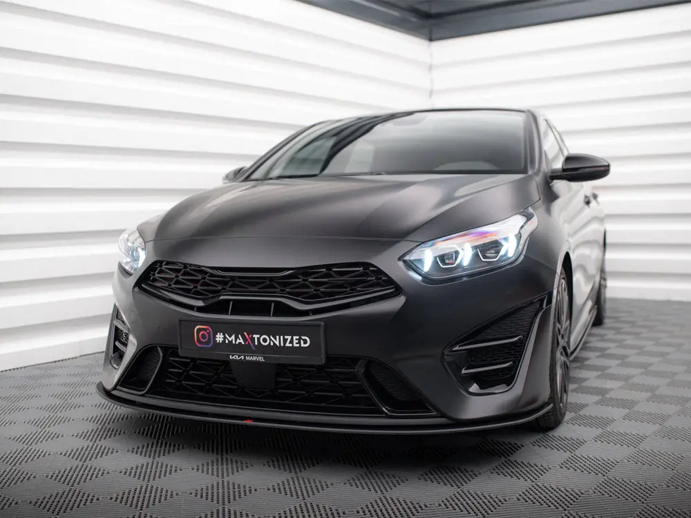 Maxton Design Street Pro Front Splitter Kia Proceed Gt Mk3 Facelift / Ceed Gt / Gt - Line Mk1 Facelift 2