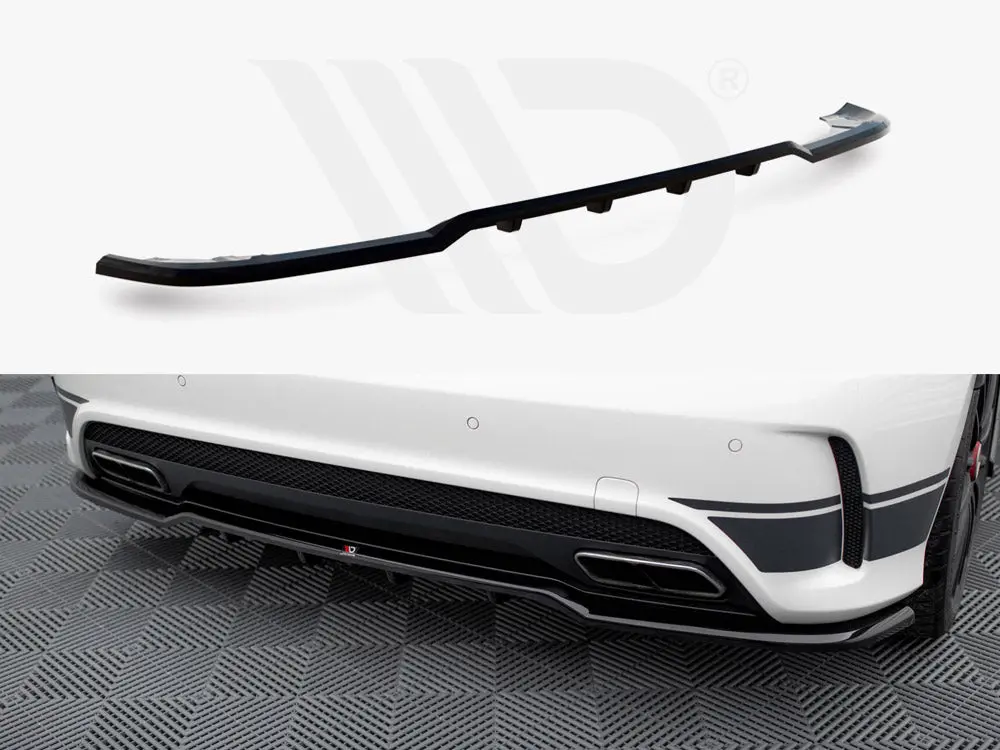 Maxton Design Central Rear Splitter (Vertical Bars) Mercedes-Benz A45 Amg W176 1