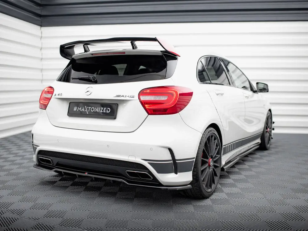 Maxton Design Central Rear Splitter (Vertical Bars) Mercedes-Benz A45 Amg W176 2