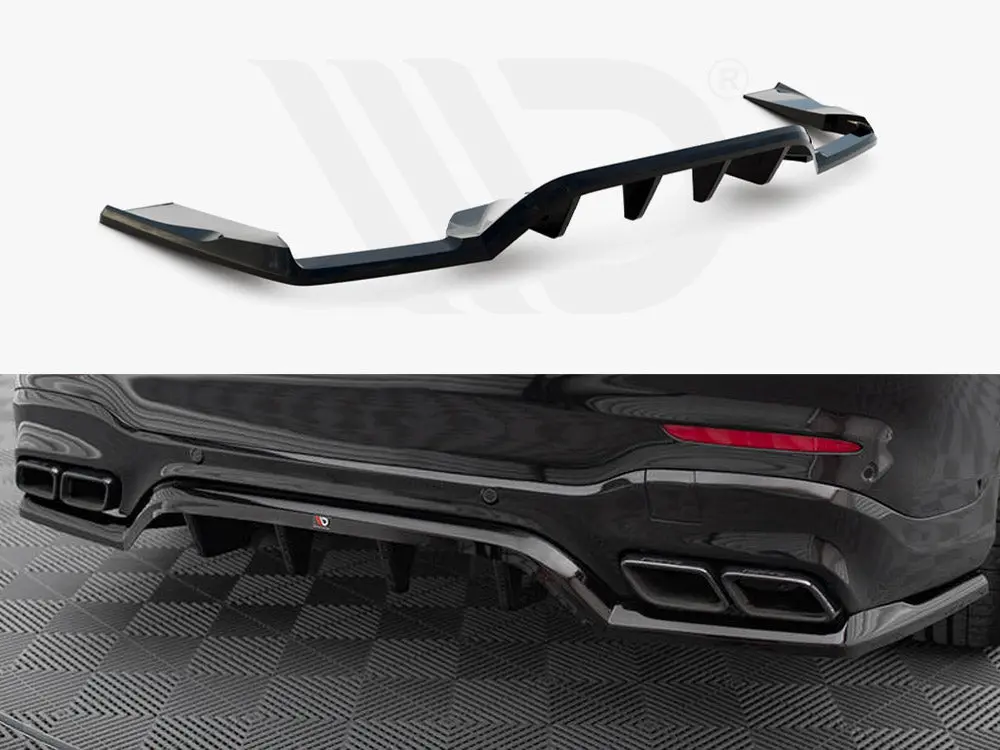 Maxton Design Central Rear Splitter (Vertical Bars) V.1 Mercedes-Amg Glc 63 Suv X253 1