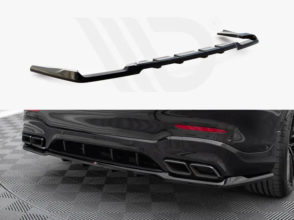 Maxton Design Central Rear Splitter (Vertical Bars) V.2 Mercedes-Amg Glc 63 Suv X253 1
