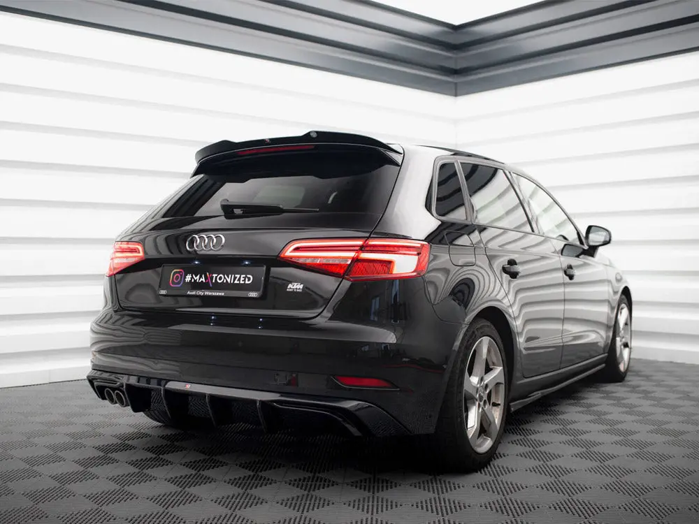 Maxton Design Rear Valance Audi A3 Sportback 8V Facelift (Version With Double Exhaust Tip) 2