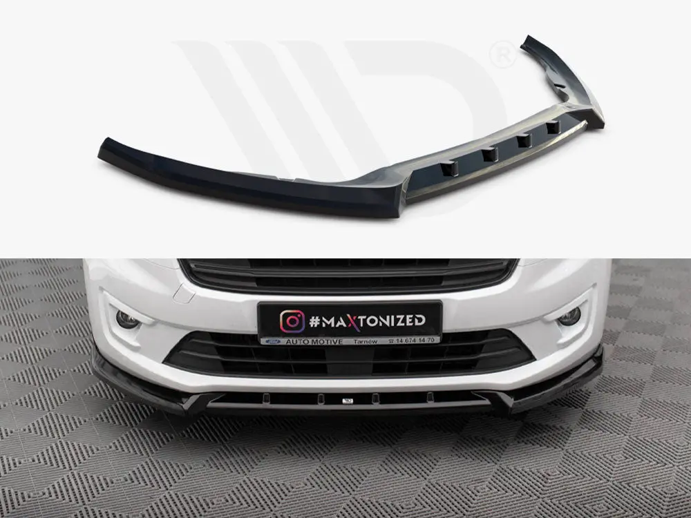 Maxton Design Front Splitter V.2 Ford Transit Connect Mk2 Facelift 1