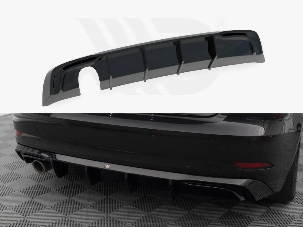 Maxton Design Rear Valance Audi A3 Sportback 8V Facelift (Version With One Exhaust Tip On Single Side) 1