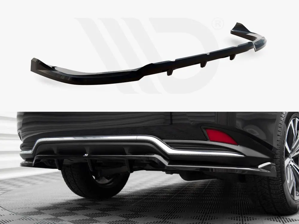 Maxton Design Central Rear Splitter (Vertical Bars) Lexus Rx Mk4 Facelift 1