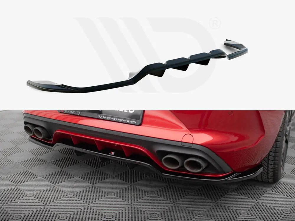 Maxton Design Central Rear Splitter (Vertical Bars) Cupra Leon Hatchback Mk1 1