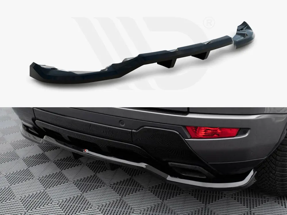 Maxton Design Central Rear Splitter (Vertical Bars) Land Rover Range Rover Evoque Mk1 Facelift 1