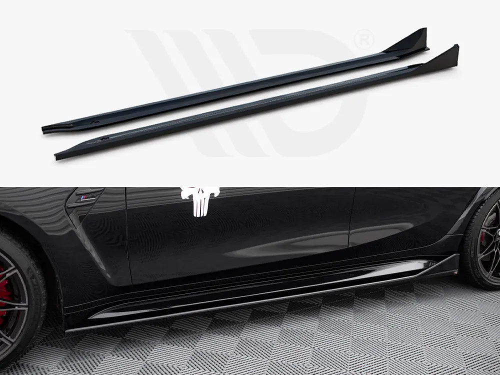 Maxton Design Side Skirts Diffusers V.3 Csl Look Bmw M3 G80 1