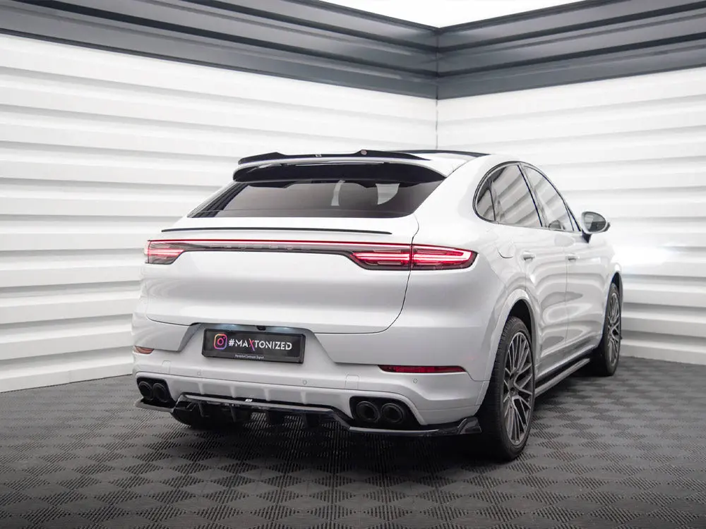 Maxton Design Central Rear Splitter (Vertical Bars) Porsche Cayenne Coupe Mk3 2