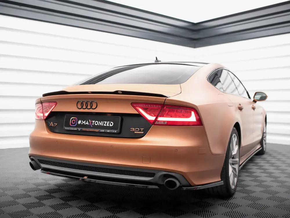 Maxton Design Central Rear Splitter Audi A7 C7 2