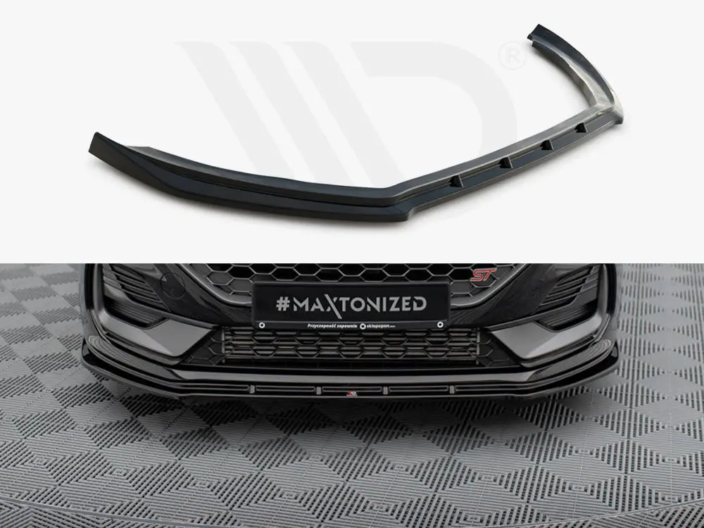 Maxton Design Front Splitter V.2 Ford Fiesta St / St-Line Mk8 Facelift 1