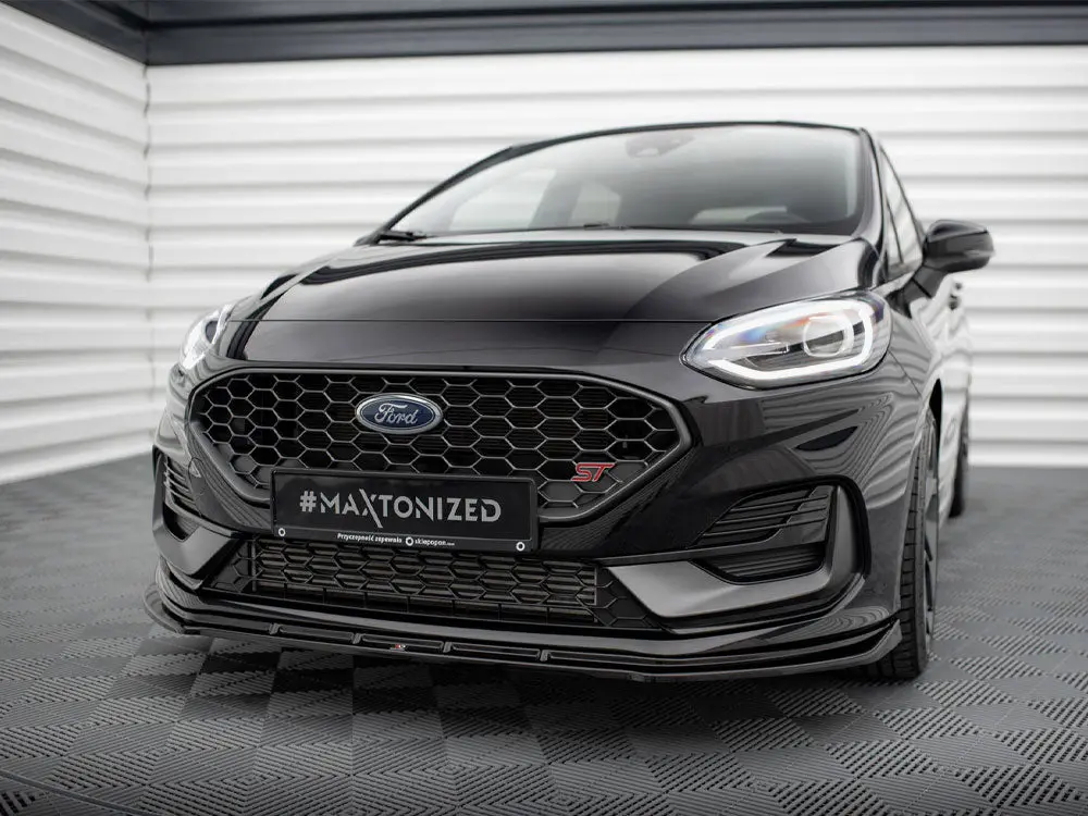 Maxton Design Front Splitter V.2 Ford Fiesta St / St-Line Mk8 Facelift 2