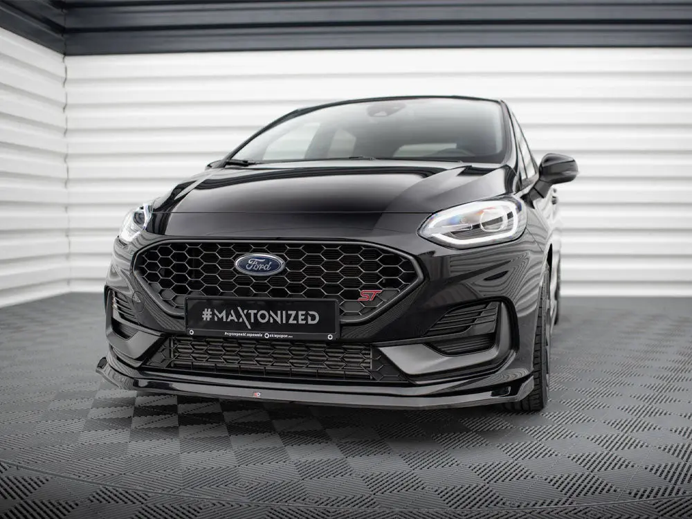 Maxton Design Front Splitter V.3 Ford Fiesta St / St-Line Mk8 Facelift 2