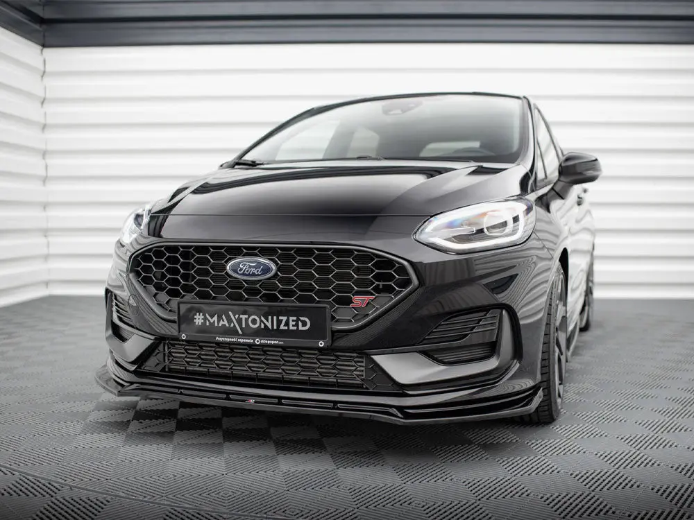 Maxton Design Front Splitter V.4 Ford Fiesta St / St-Line Mk8 Facelift 2