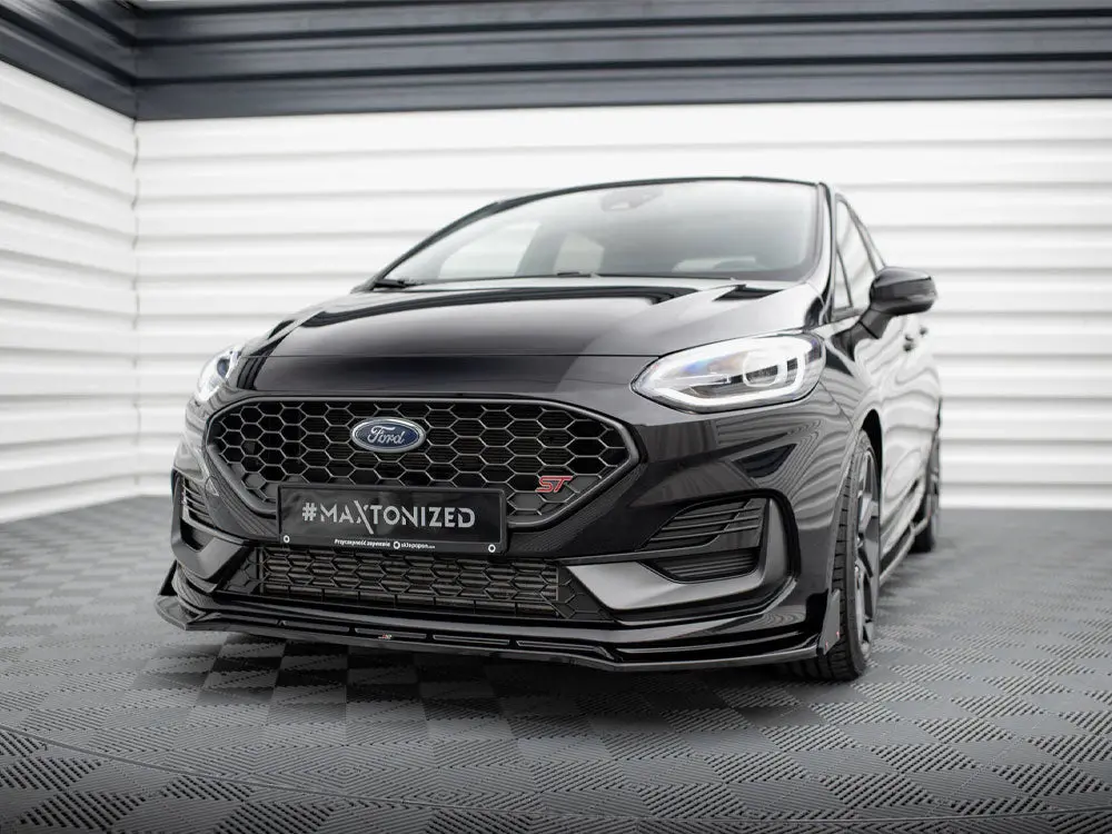 Maxton Design Front Splitter V.4 + Flaps Ford Fiesta St / St-Line Mk8 Facelift 2
