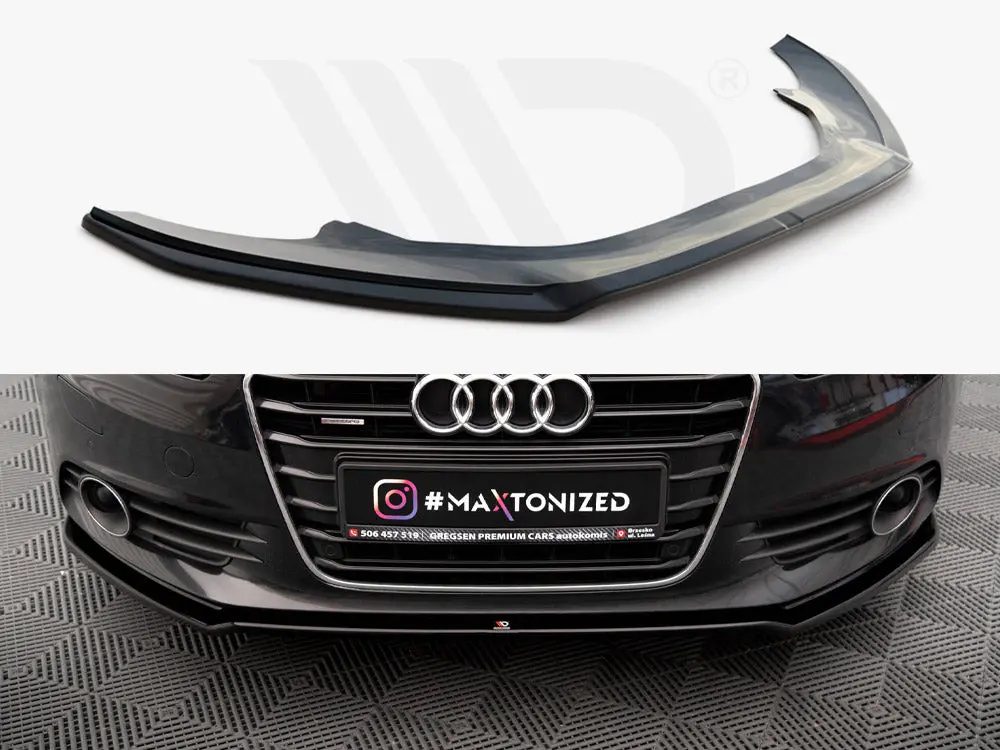 Maxton Design Front Splitter V.1 Audi A6 C7 1
