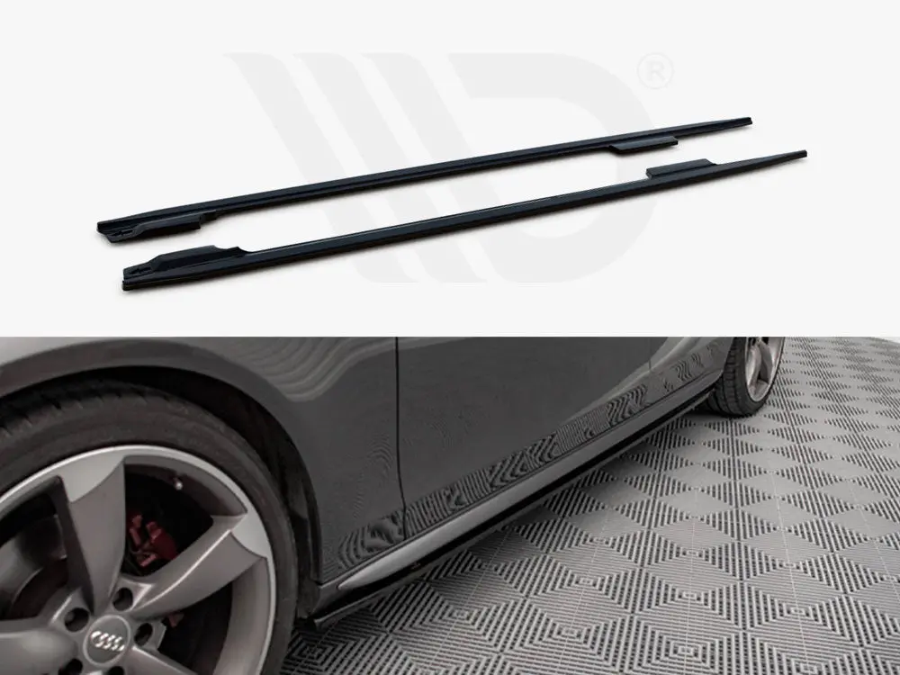 Maxton Design Side Skirts Diffusers V.2 Audi A4 / A4 S-Line / S4 B8 1
