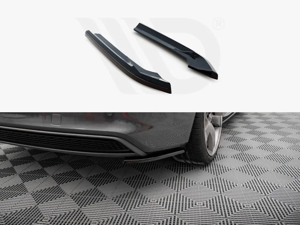 Maxton Design Rear Side Splitters V.2 Audi A4 S-Line Avant B8 Facelift 1