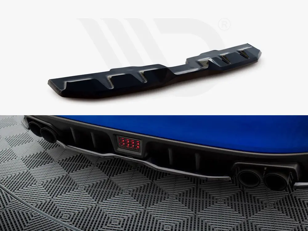 Maxton Design Central Rear Splitter V.2 Subaru Wrx Sti Mk1 1