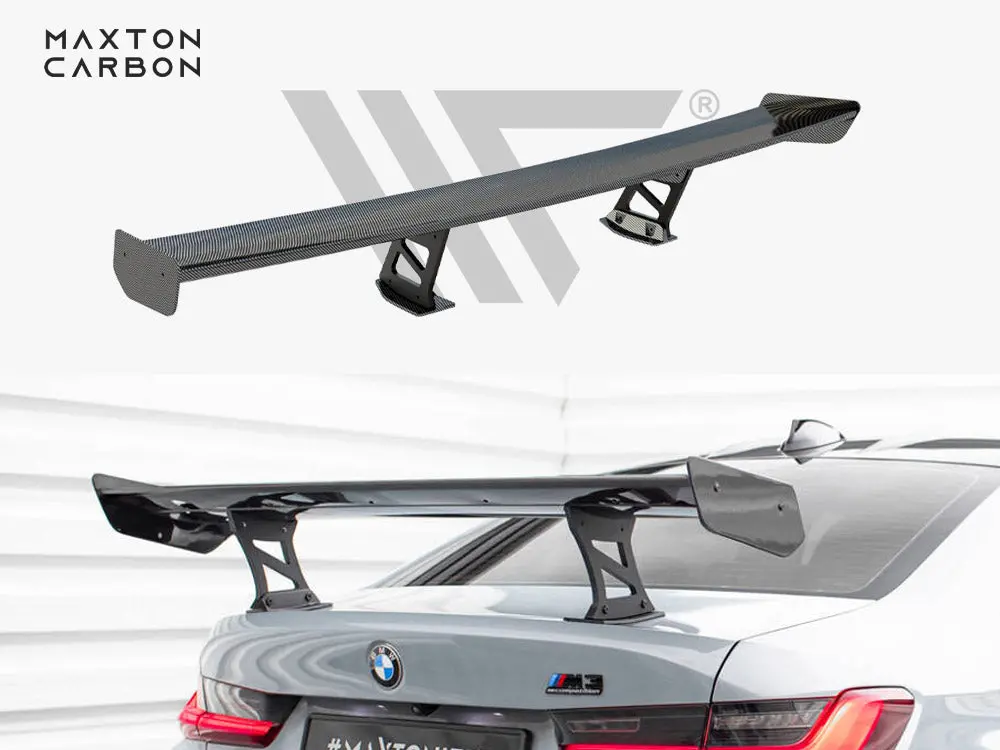 Maxton Design Carbon Spoiler With Internal Brackets Uprights Bmw M3 G80 1