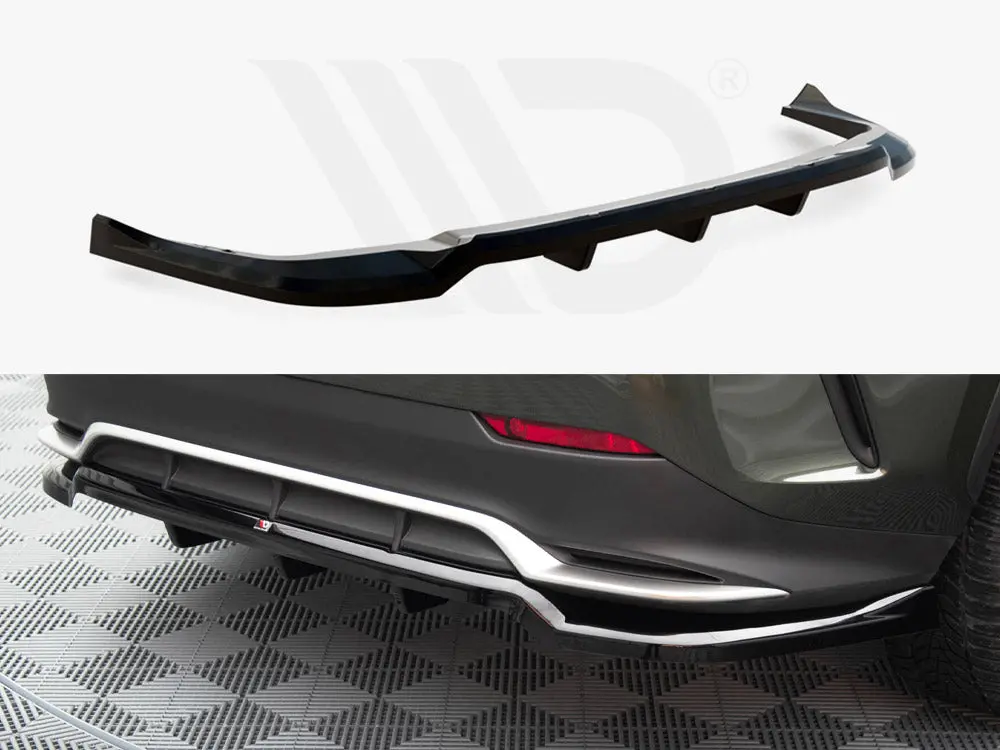 Maxton Design Central Rear Splitter (Vertical Bars) Lexus Nx F-Sport Mk2 1