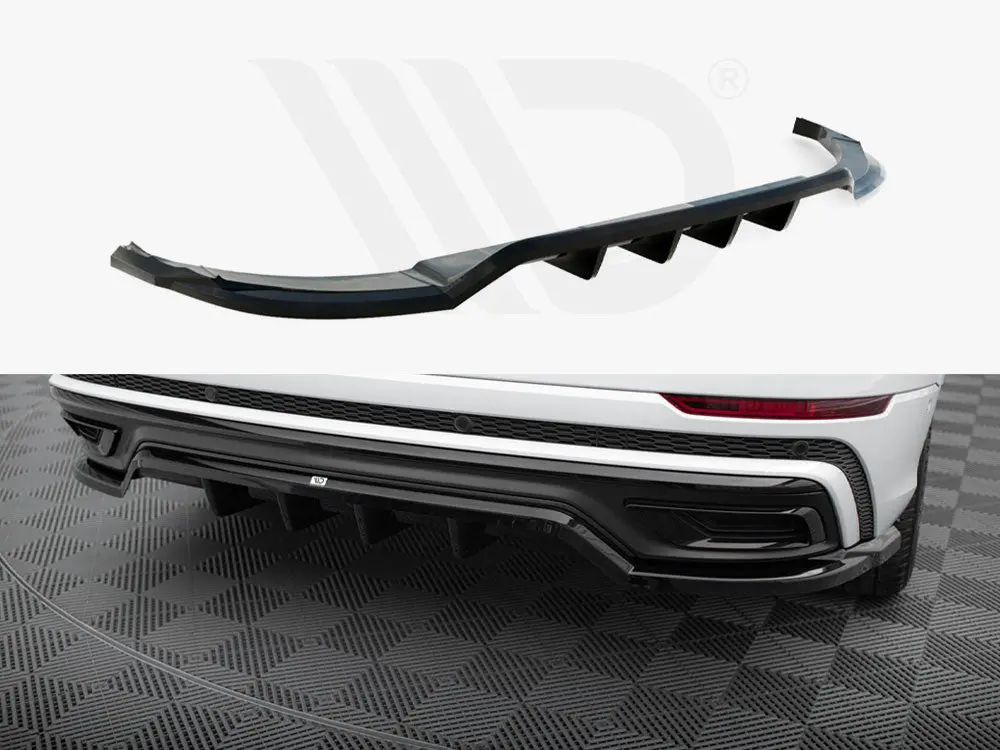 Maxton Design Central Rear Splitter (Vertical Bars) Audi Q8 S-Line Mk1 1