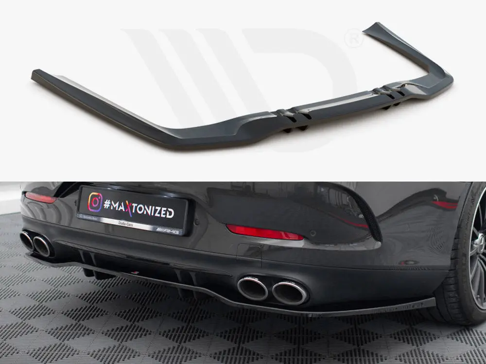 Central Rear Splitter (Vertical Bars) Mercedes-Amg 53 4 Door Coupe 1