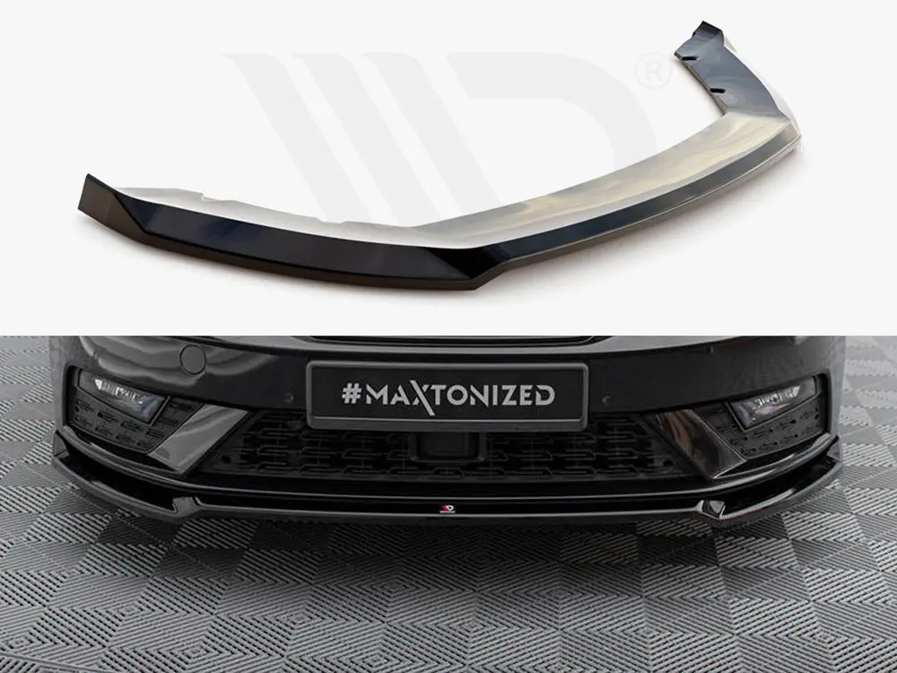Maxton Design Front Splitter V.2 Seat Leon Mk3 Facelift 1