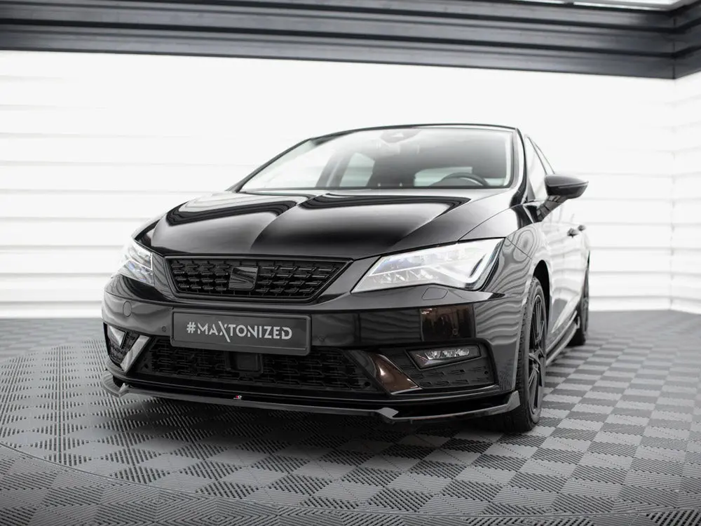 Maxton Design Front Splitter V.2 Seat Leon Mk3 Facelift 2