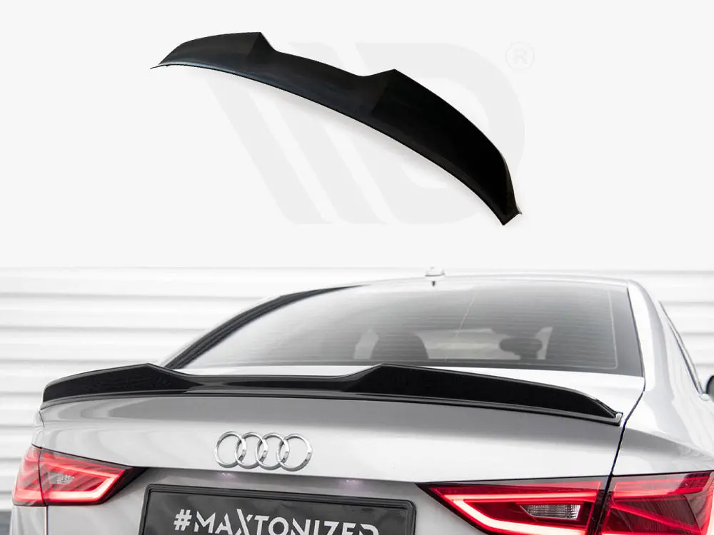 Maxton Design Spoiler Cap 3D Audi A3 Sedan 8V 1