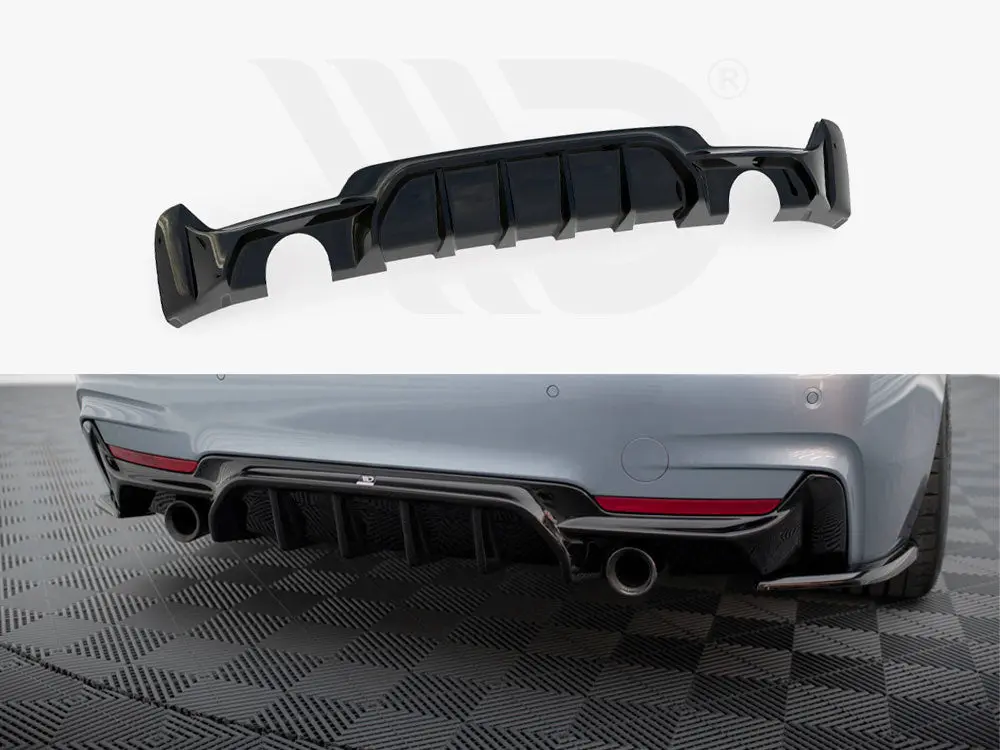Maxton Design Rear Valance Bmw 4 Coupe / Gran Coupe M-Pack F32 / F36 (Version With Exhaust On Both Sides) 1