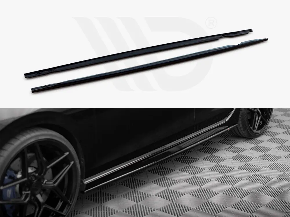 Maxton Design Side Skirts Diffusers V.3 Volkswagen Golf R Mk8 Facelift 1