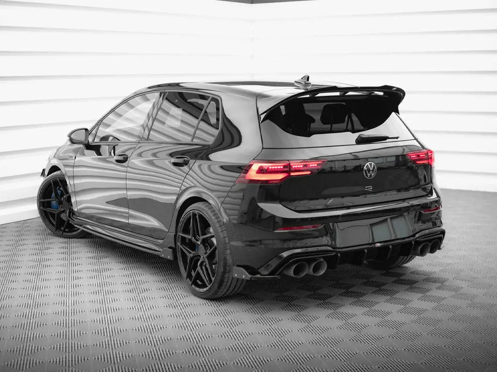 Maxton Design Rear Side Splitters V.6 + Flaps Volkswagen Golf R Mk8 Facelift 2