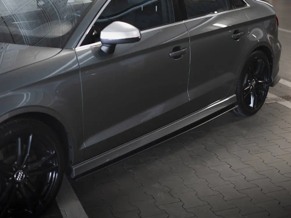 Maxton Design Street Pro Side Skirts Diffusers Audi S3 / A3 S-Line Sedan 8V 2