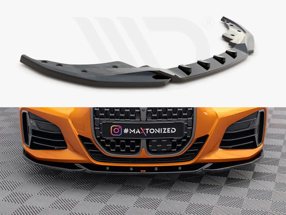 Maxton Design Front Splitter V.4 Bmw 4 M-Pack / M440i G22 / G23 / G22 Facelift / G23 Facelift 1