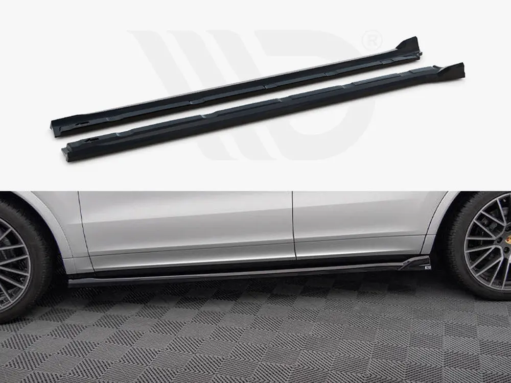 Maxton Design Side Skirt Diffusers V.2 Porsche Cayenne Sport Design / Turbo Suv / Coupe Mk3 / Mk3 Facelift 1